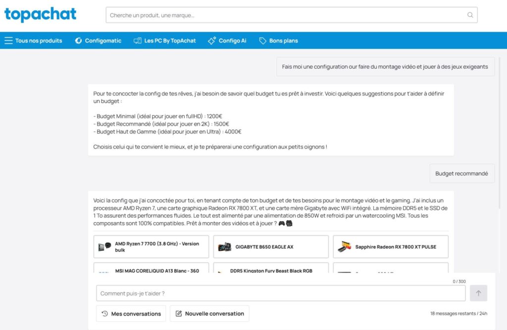 Concevez facilement votre PC idéal grâce au Configomatic de TopAchat 3 configomatic configo ai | Concevez facilement votre PC idéal grâce au Configomatic de TopAchat