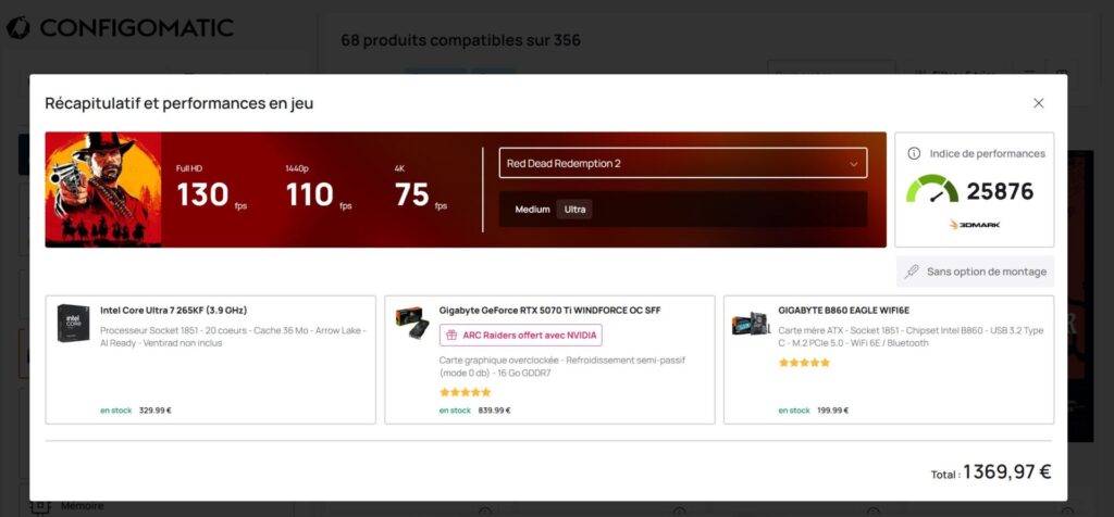 Concevez facilement votre PC idéal grâce au Configomatic de TopAchat 2 configomatic performance | Concevez facilement votre PC idéal grâce au Configomatic de TopAchat