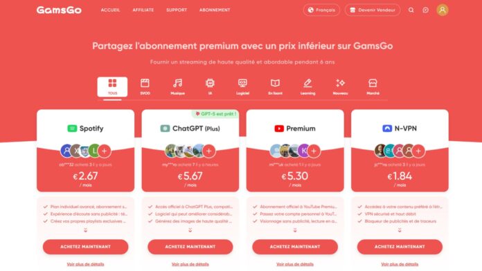 GamsGo : la plateforme qui démocratise les abonnements premium et les outils d’IA