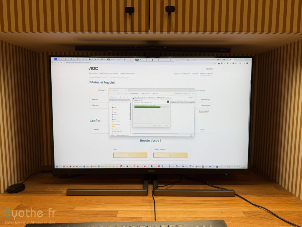 ecran aoc u32u3cv 26 | Test AOC U32U3CV : un écran pour voir (beaucoup) plus grand tout en se simplifiant la vie