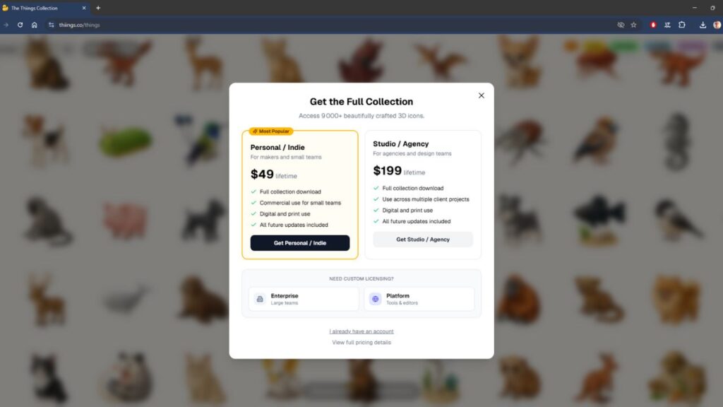Thiings.co-téléchargement-collection