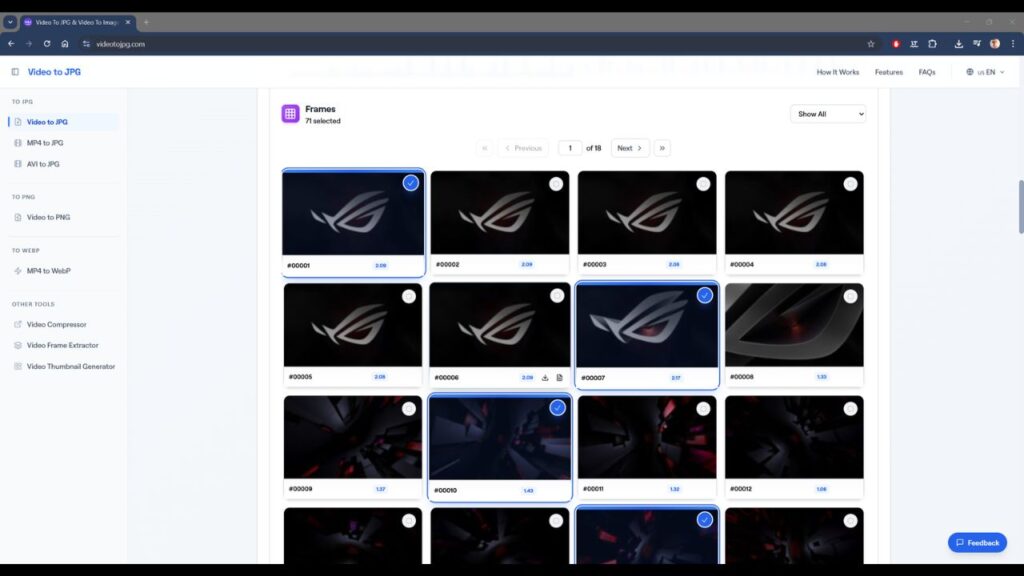 videotojpg-framerates