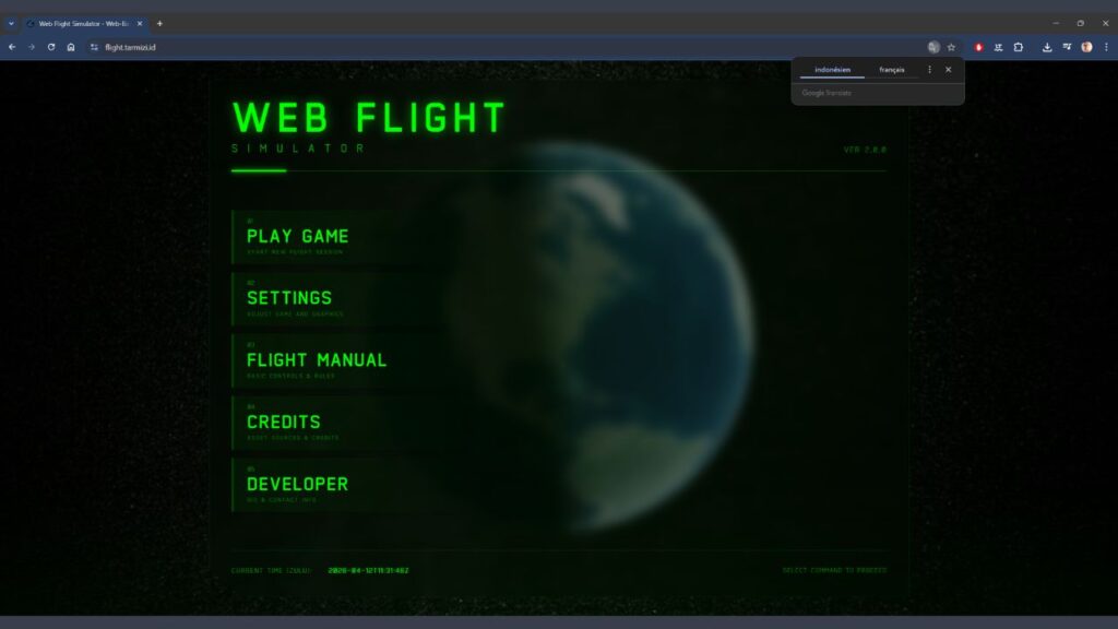 Web-Flight-Simlulator-accueil