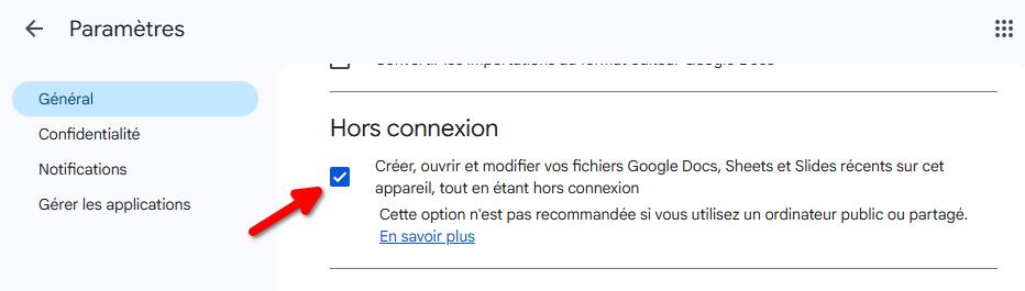 google drive hors ligne 2 | 10 astuces Google Drive méconnues et que vous ignorez certainement malgré des années d’utilisation