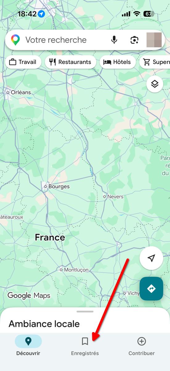 listes google maps smartphone 1 | Listes Google Maps : organisez vos bonnes adresses et préparez vos voyages en un clin d’œil