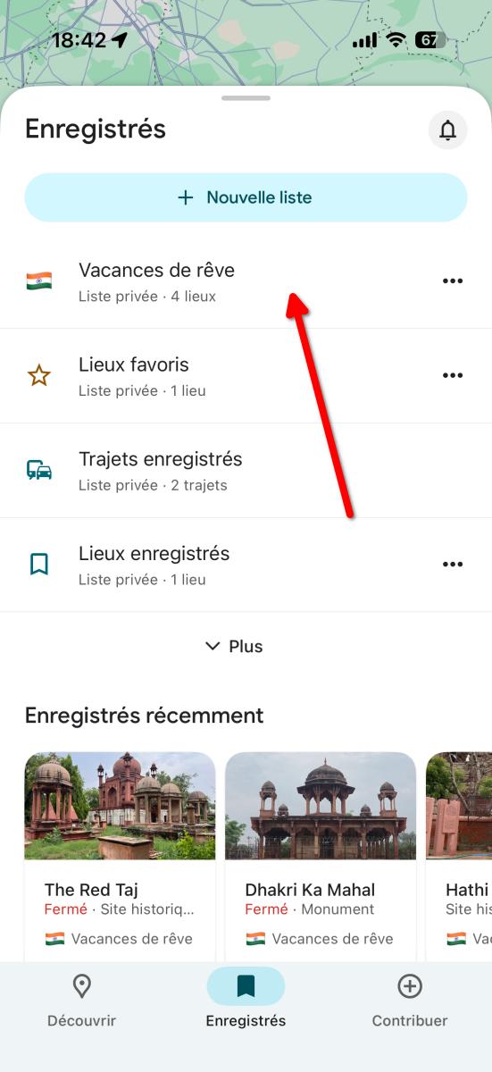 listes google maps smartphone 2 | Listes Google Maps : organisez vos bonnes adresses et préparez vos voyages en un clin d’œil