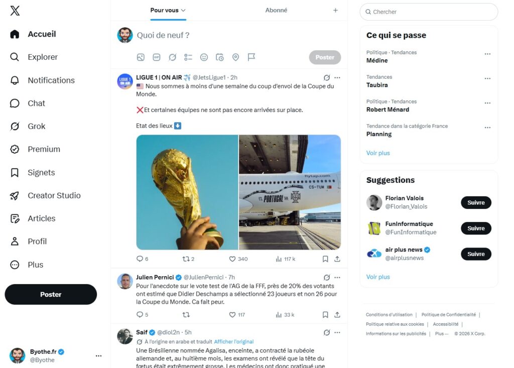 Interface de X