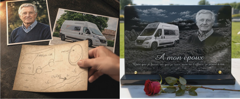 plaque funeraire photo 1 | Créer une plaque funéraire avec photo : quand le numérique aide à préserver le souvenir