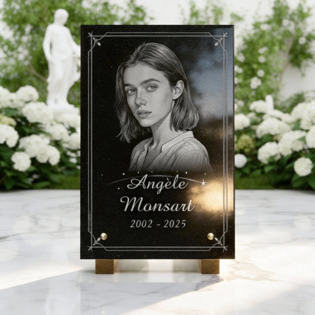plaque funeraire photo 3 | Créer une plaque funéraire avec photo : quand le numérique aide à préserver le souvenir