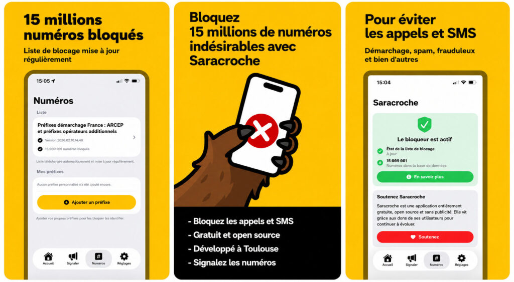 Saracroche : le bloqueur d’appels indésirables vraiment très efficace ! 1 Saracroche