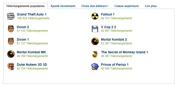 OldVersion : retrouvez facilement les anciennes versions de vos logiciels préférés - Section jeux