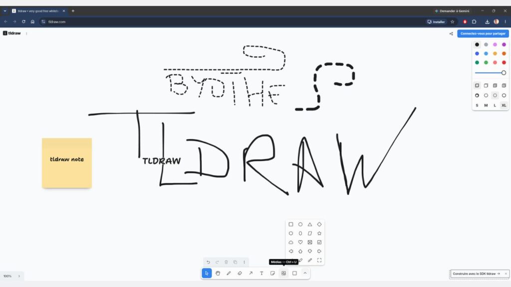 tldraw : le tableau blanc collaboratif pour dessiner, créer des prototypes et tester des idées 2 tldraw-dessin