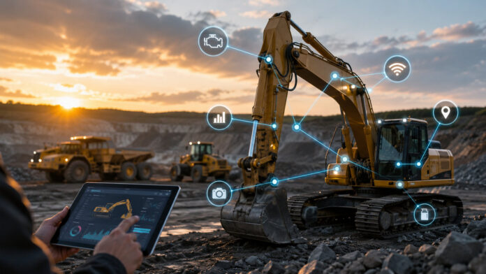 connected backhoe loader Connected vehicles: how smart electronics are revolutionizing your professional machinery