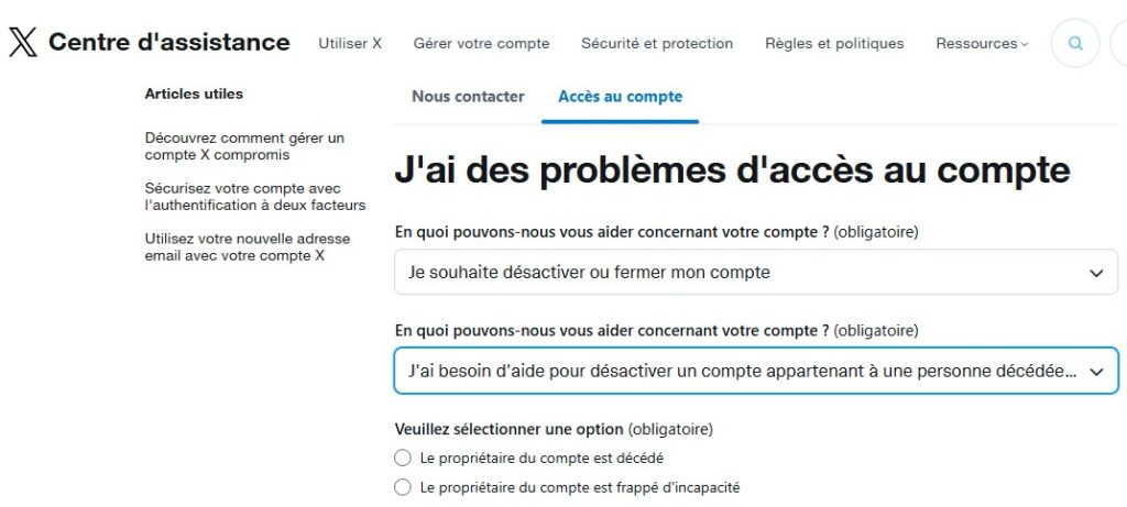 Mort numérique sur les réseaux sociaux : comment préparer votre propre décès ou gérer les comptes d’un proche décédé - X