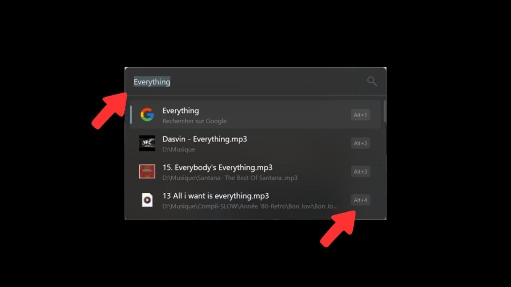Flow Launcher recherche