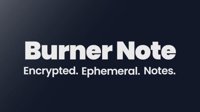 Burner Note Burner Note