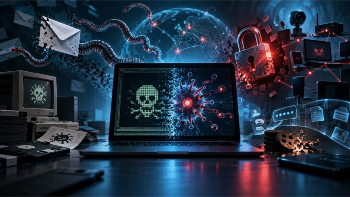 12 virus informatiques et malwares qui ont marqué Internet