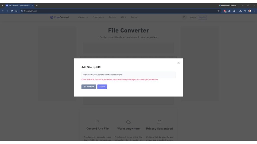 FreeConvert : le convertisseur de fichiers ultime ? 3 File Converter accueil (2)