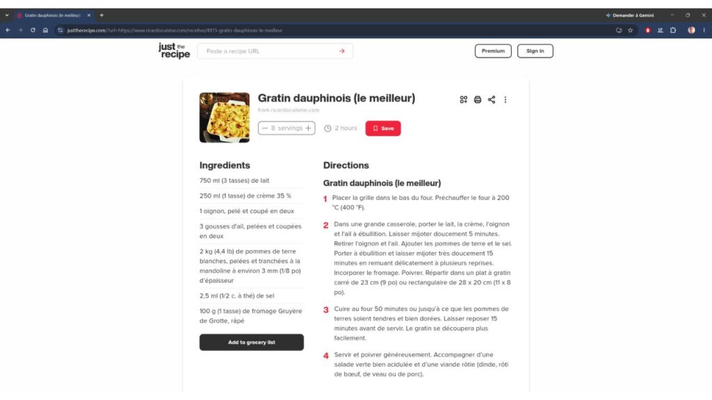 Just the recipe ricardocuisine