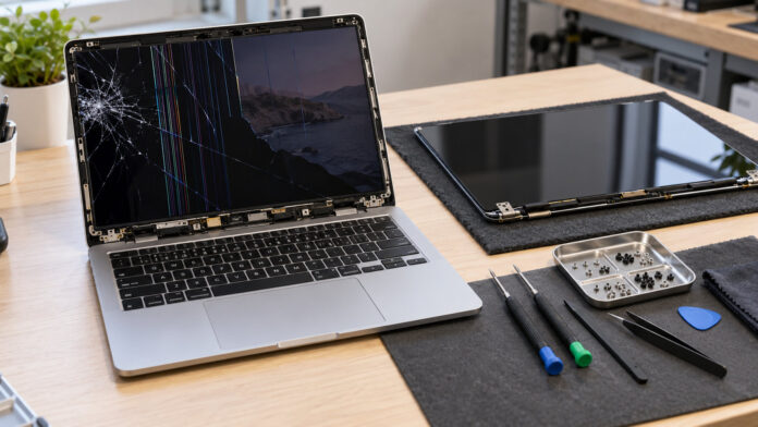 Écran de MacBook cassé : comment choisir la bonne pièce et la remplacer soi-même